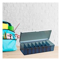 Cesta Organizadora Multiuso Compacta 16.5x10x7.5cm Funcional para Hogar Azul